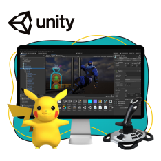 Мир игр на Unity 2D на популярном движке + AI-помощники - КИБЕРшкола программирования для детей, компьютерные курсы для школьников, начинающих и подростков - KIBERone г. Саки