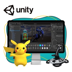 Мир игр на Unity 2D на популярном движке + AI-помощники - КИБЕРшкола программирования для детей, компьютерные курсы для школьников, начинающих и подростков - KIBERone г. Саки