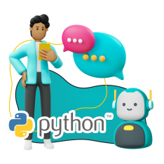 Умный чат-бот на Python - КИБЕРшкола программирования для детей, компьютерные курсы для школьников, начинающих и подростков - KIBERone г. Саки