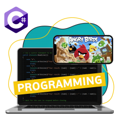 Программирование на C#. Удивительный мир 2D-игр - КИБЕРшкола программирования для детей, компьютерные курсы для школьников, начинающих и подростков - KIBERone г. Саки